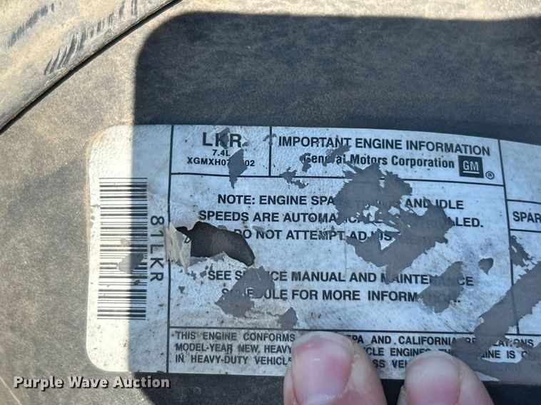 image for item EK2954 1999 GMC C6500 dump truck