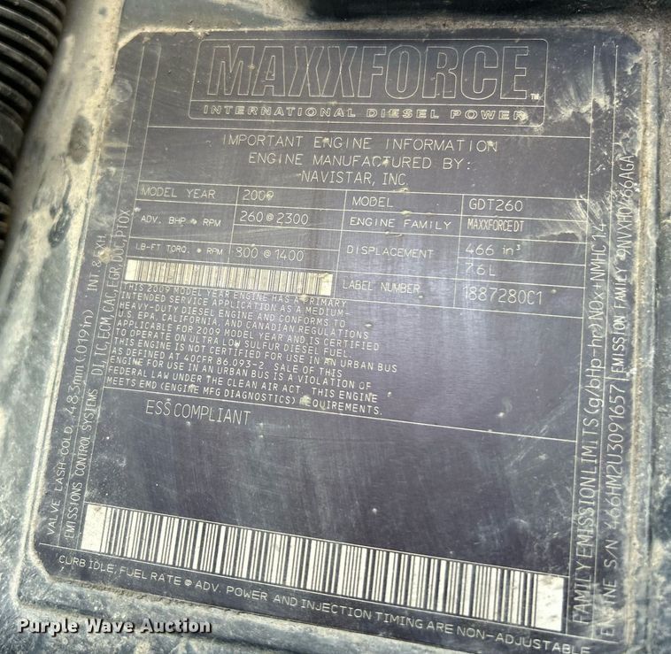 image for item EK2972 2010 International 7400 SFA dump truck