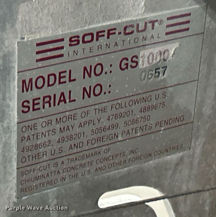 image for item EK2990 Soff-Cut GS1000 concrete saw