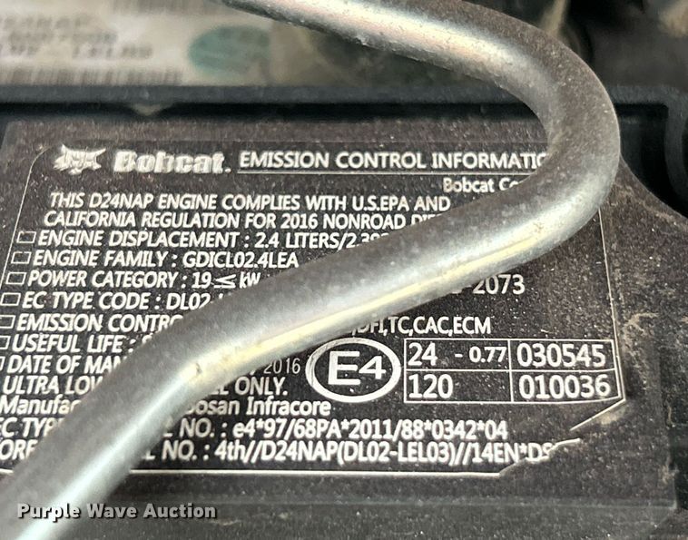 image for item EK2996 2016 Bobcat T590 tracked skid steer loader