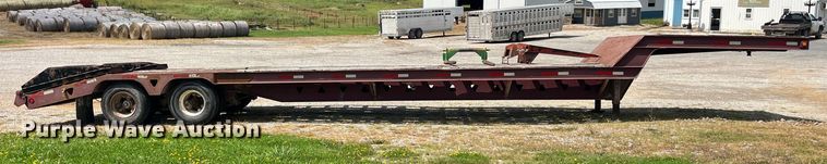image for item EK8954 1991 Trail King drop deck equipment trailer