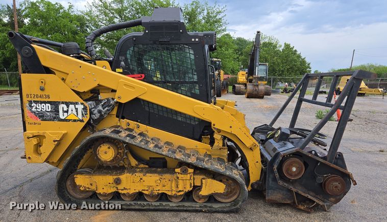 image for item EL2020 2019 Caterpillar 299D2XHP forestry tracked skid steer loader