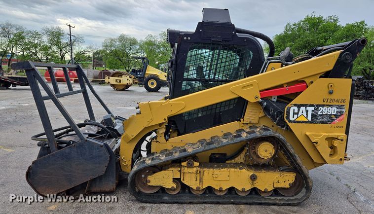 image for item EL2020 2019 Caterpillar 299D2XHP forestry tracked skid steer loader