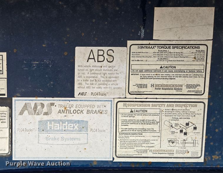 image for item EL2029 2003 Utility flatbed trailer