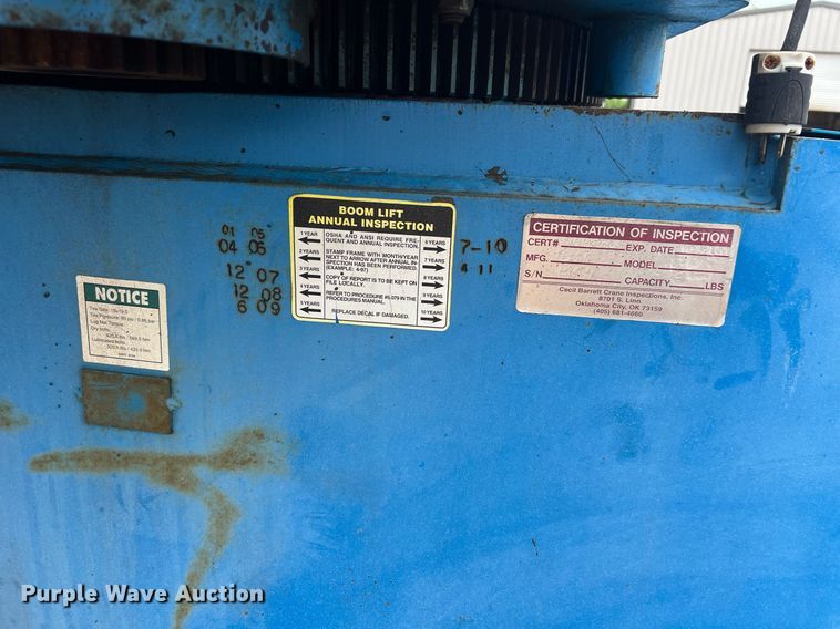 image for item EL2048 1999 Genie S60 boom lift