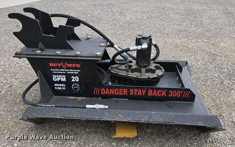 image for item EM6021 RUT MFG E-BM-36 excavator brush mower