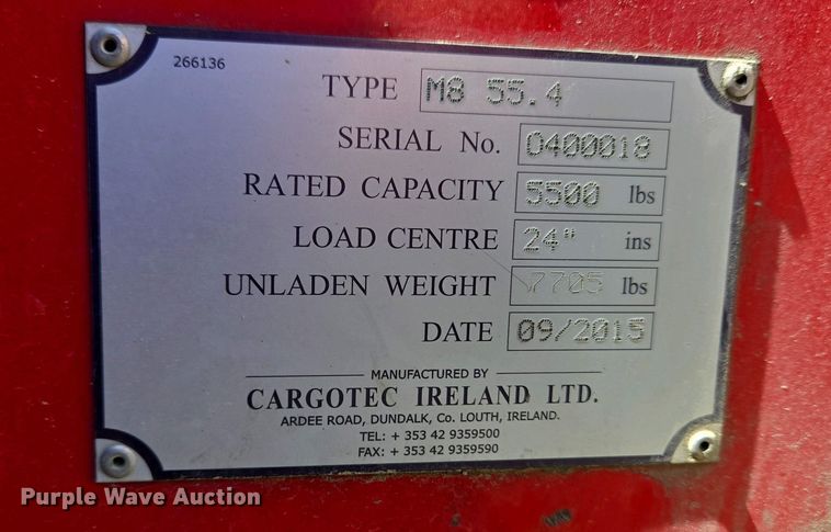 image for item EM6022 2015 Moffett M8 55.4 forklift