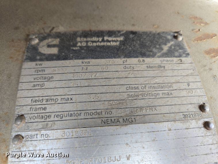 image for item EM7151 Cummins generator