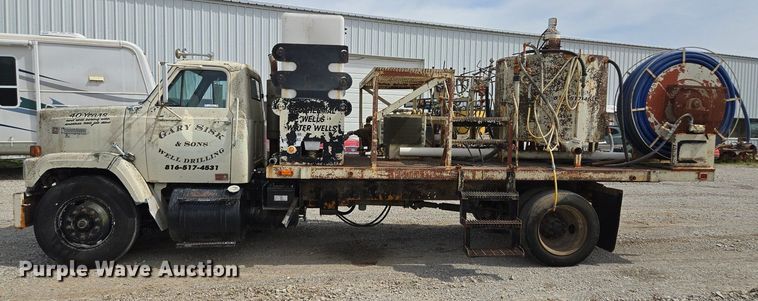 image for item EM7164 1981 GMC Brigadier flatbed truck with mud mixing system