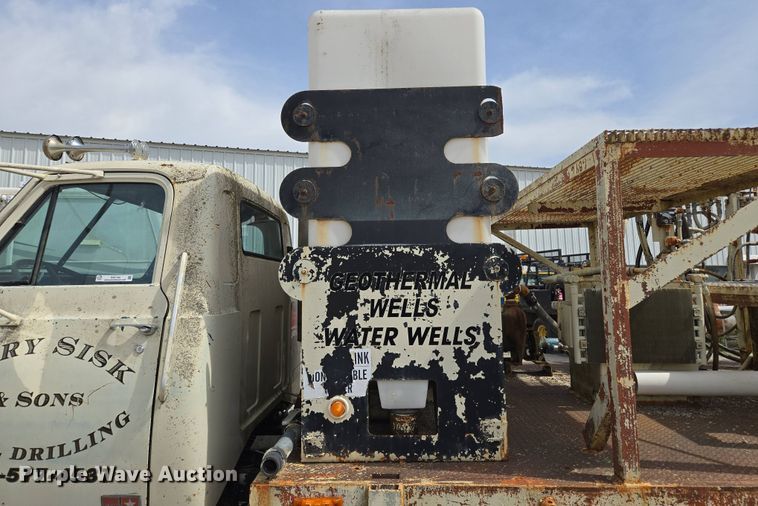 image for item EM7164 1981 GMC Brigadier flatbed truck with mud mixing system