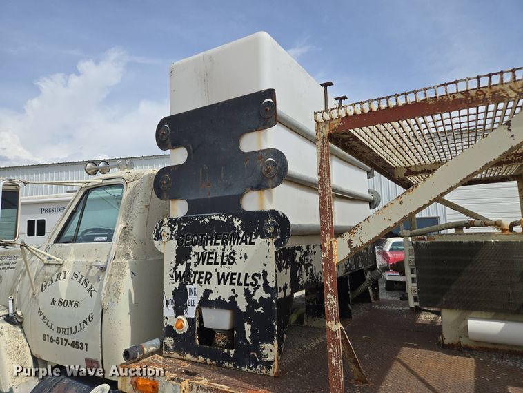 image for item EM7164 1981 GMC Brigadier flatbed truck with mud mixing system