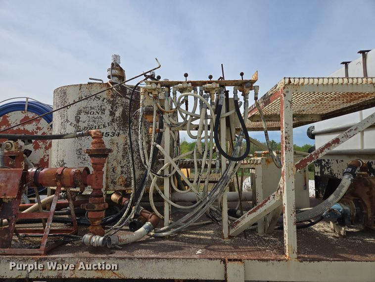 image for item EM7164 1981 GMC Brigadier flatbed truck with mud mixing system