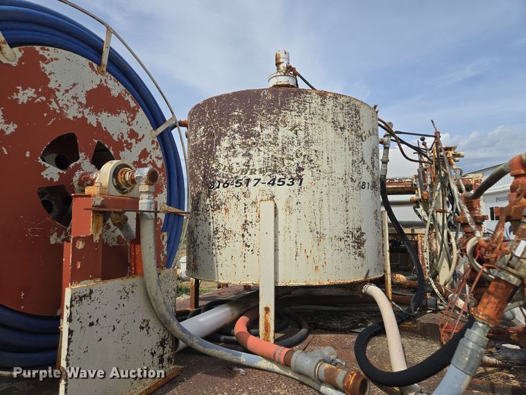 image for item EM7164 1981 GMC Brigadier flatbed truck with mud mixing system