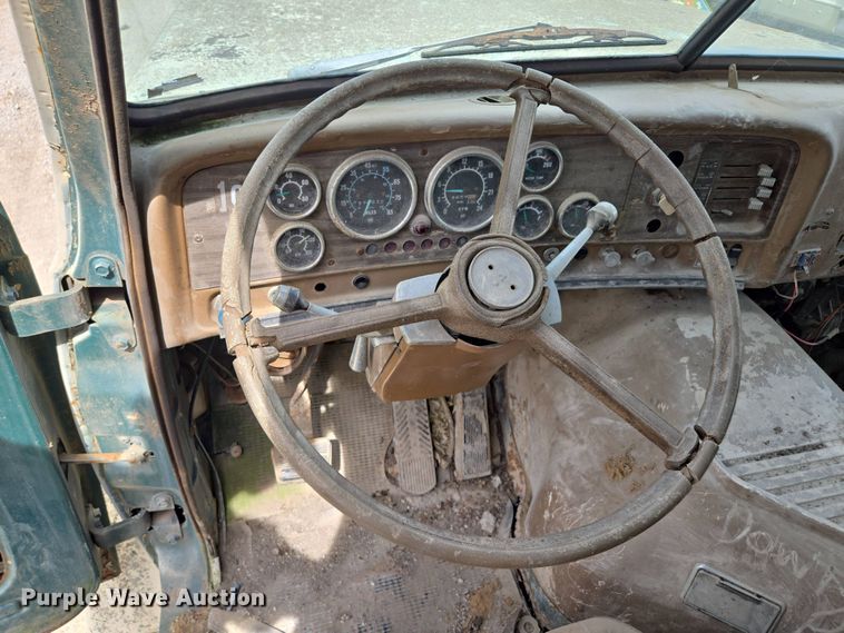 image for item EM7164 1981 GMC Brigadier flatbed truck with mud mixing system