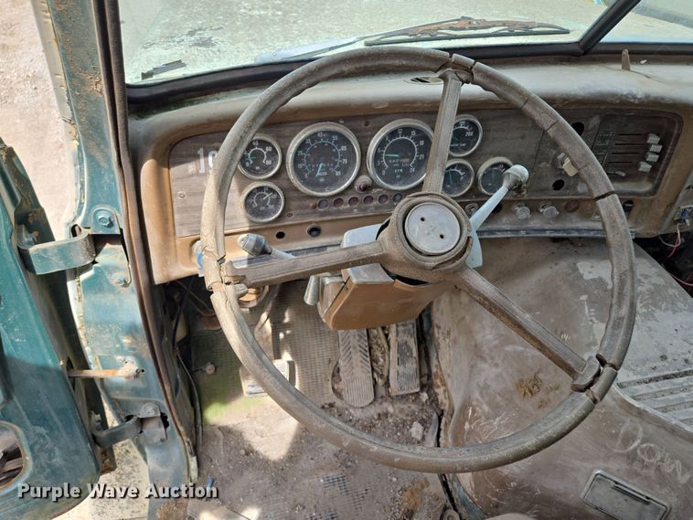 image for item EM7164 1981 GMC Brigadier flatbed truck with mud mixing system