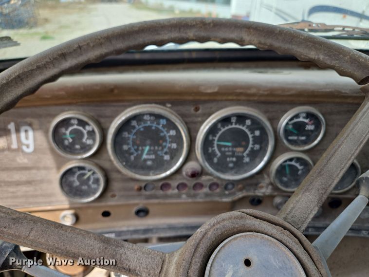 image for item EM7164 1981 GMC Brigadier flatbed truck with mud mixing system