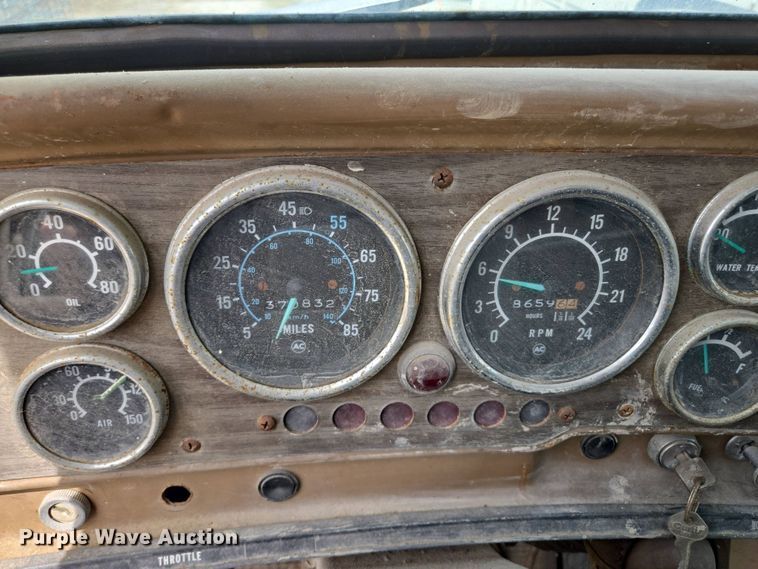 image for item EM7164 1981 GMC Brigadier flatbed truck with mud mixing system