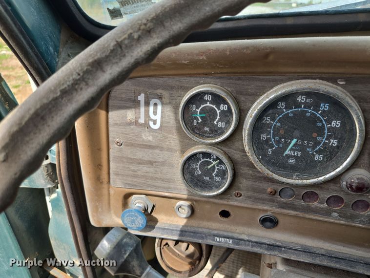 image for item EM7164 1981 GMC Brigadier flatbed truck with mud mixing system