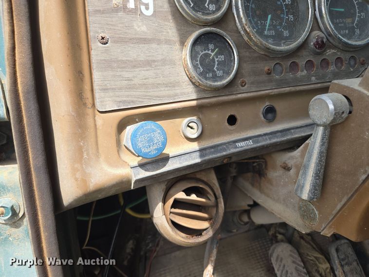 image for item EM7164 1981 GMC Brigadier flatbed truck with mud mixing system