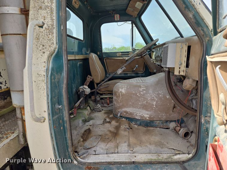 image for item EM7164 1981 GMC Brigadier flatbed truck with mud mixing system