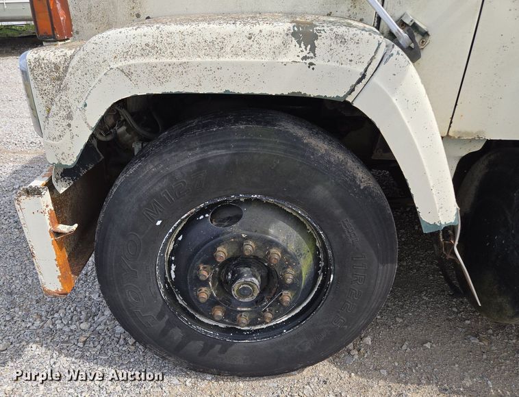 image for item EM7164 1981 GMC Brigadier flatbed truck with mud mixing system