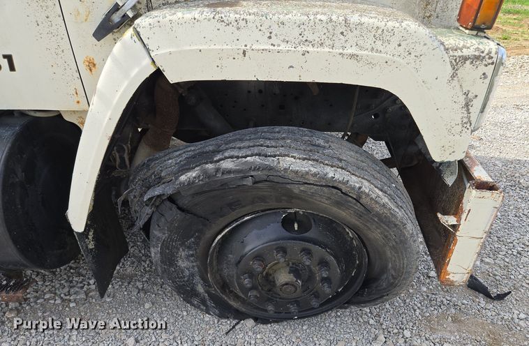 image for item EM7164 1981 GMC Brigadier flatbed truck with mud mixing system