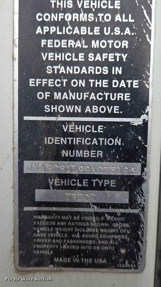 image for item EM7169 2009 Elgin Eagle  street sweeper truck