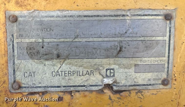 image for item EN3017 1992 Caterpillar  D4H XL dozer