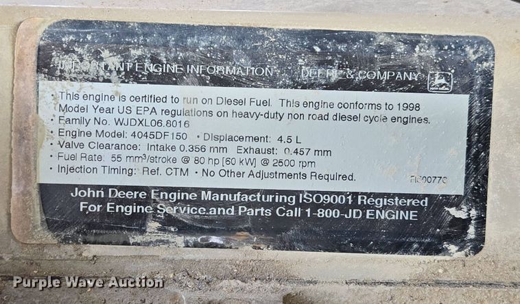 image for item EN3584 Ingersoll-Rand P185WJD air compressor