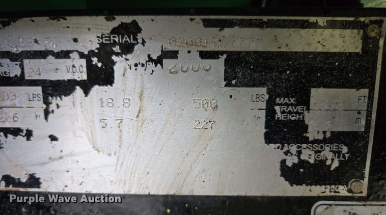 image for item EN3695 2008 JLG 1930ES scissor lift