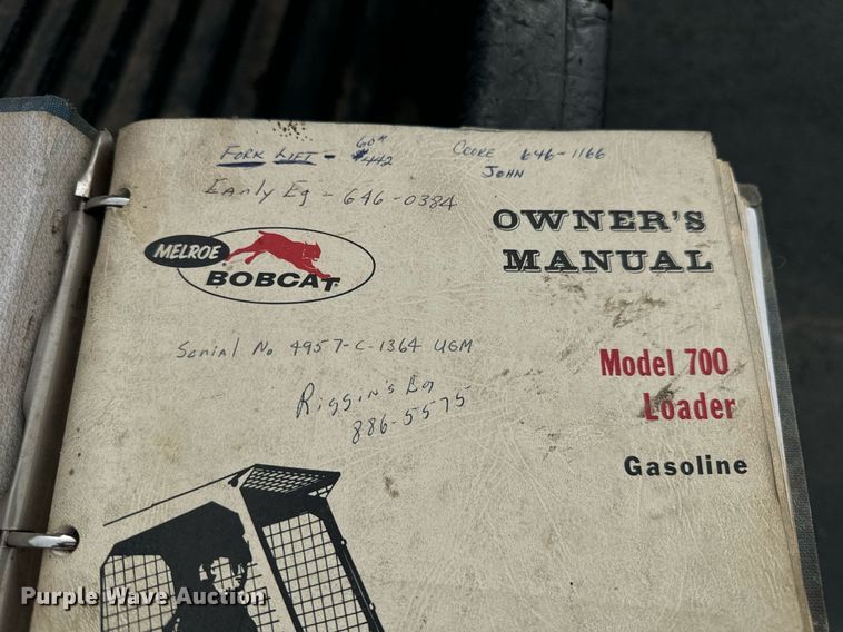 image for item EN4511 Bobcat M-700 skid steer loader