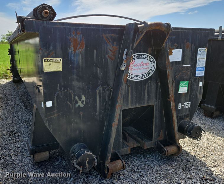 image for item EN8953 Custom Manufacturing dewatering roll-off container