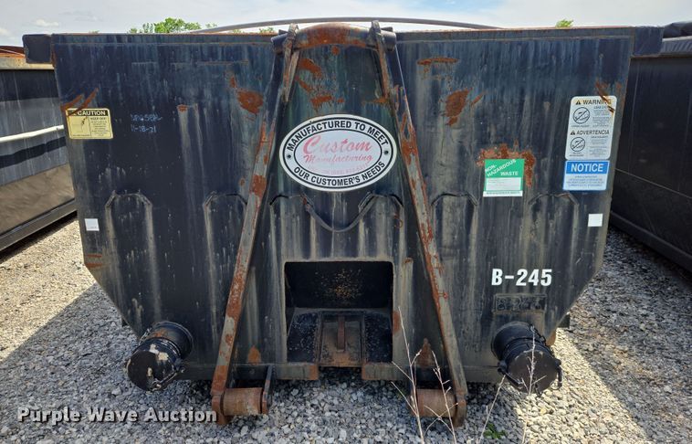 image for item EN8954 Custom Manufacturing dewatering roll-off container