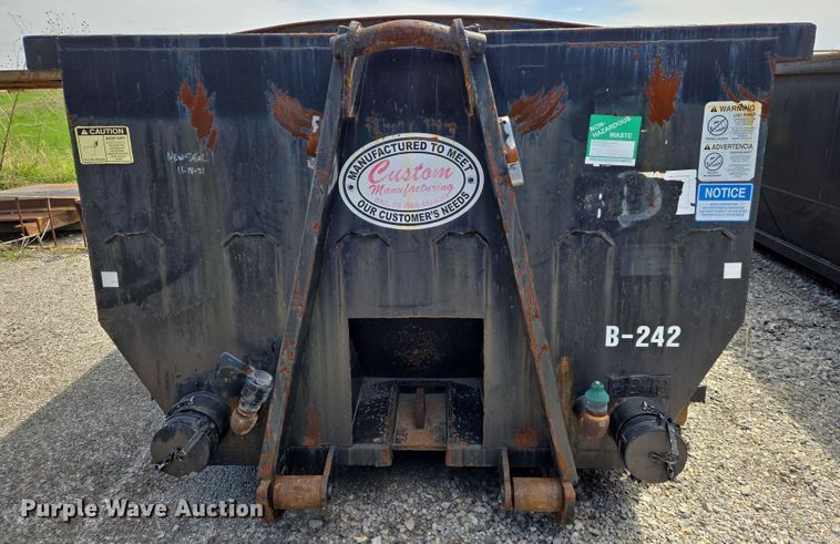 image for item EN8955 Custom Manufacturing dewatering roll-off container