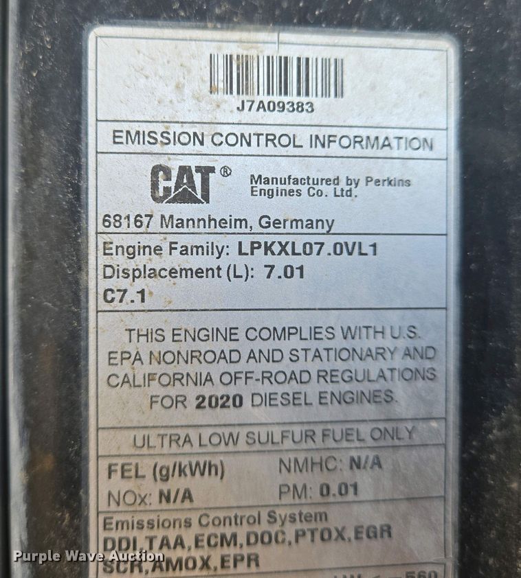 image for item EO0769 2021 Caterpillar  938M wheel loader