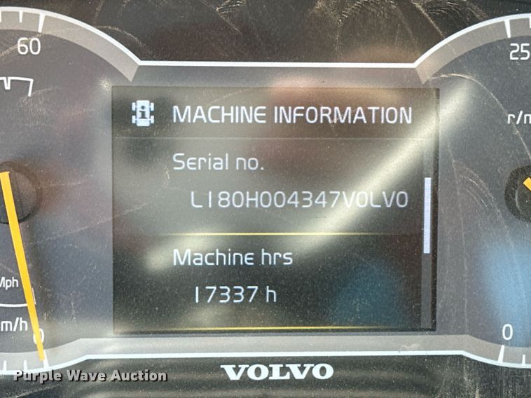 image for item EQ4650 2017 Volvo L180H wheel loader