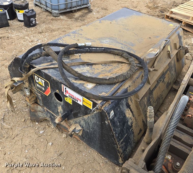 image for item EQ6758 2020 Caterpillar  BU118 skid steer sweeper