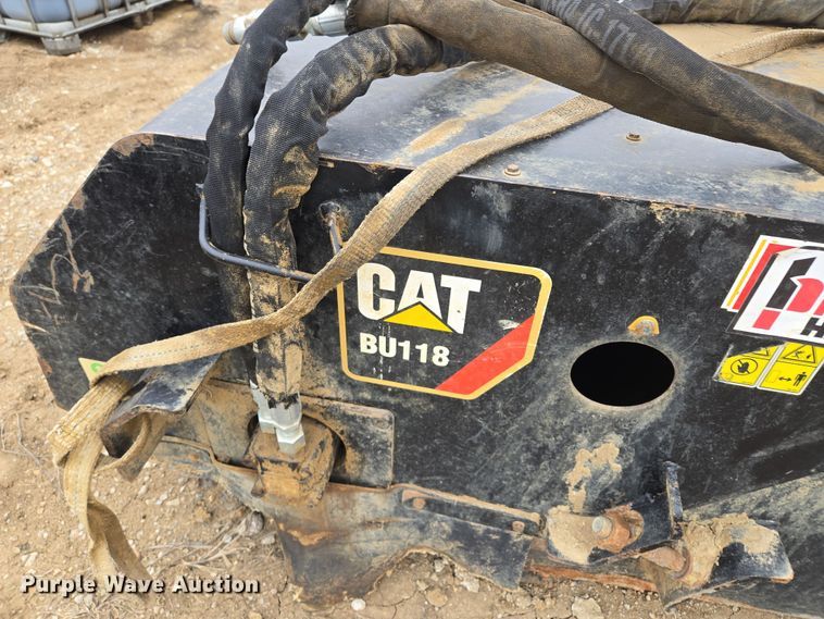 image for item EQ6758 2020 Caterpillar  BU118 skid steer sweeper