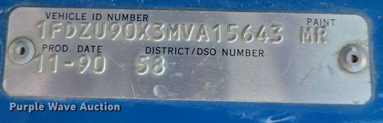 image for item NV9835 1991 Ford L9000 dump truck