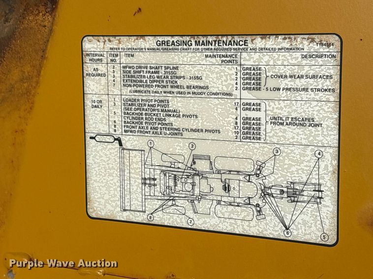 image for item OB9676 2005 John Deere 310G backhoe