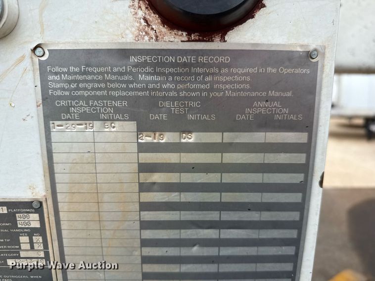 image for item YA0396 2019 Freightliner Business Class M2 106 forestry bucket truck