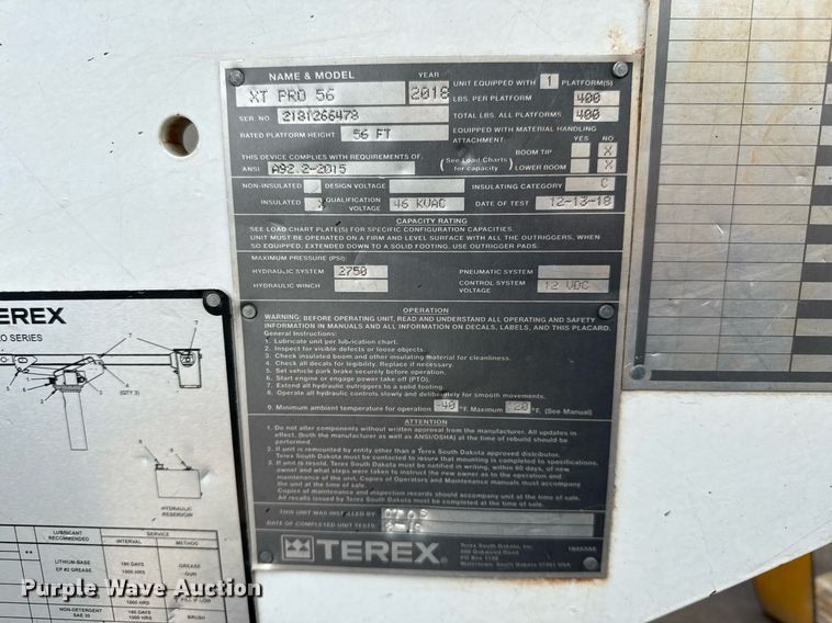 image for item YA0396 2019 Freightliner Business Class M2 106 forestry bucket truck