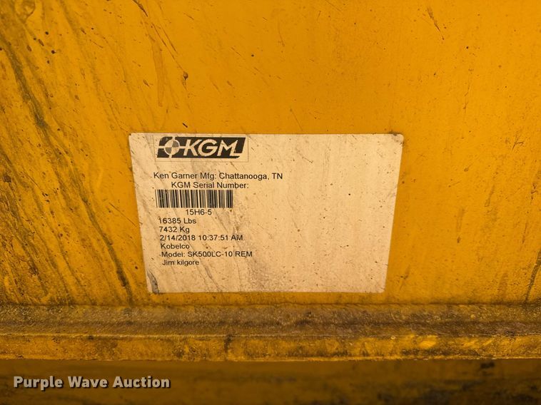 image for item YA0403 2017 Kobelco SK500LC-10 excavator