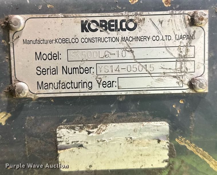 image for item YA0403 2017 Kobelco SK500LC-10 excavator