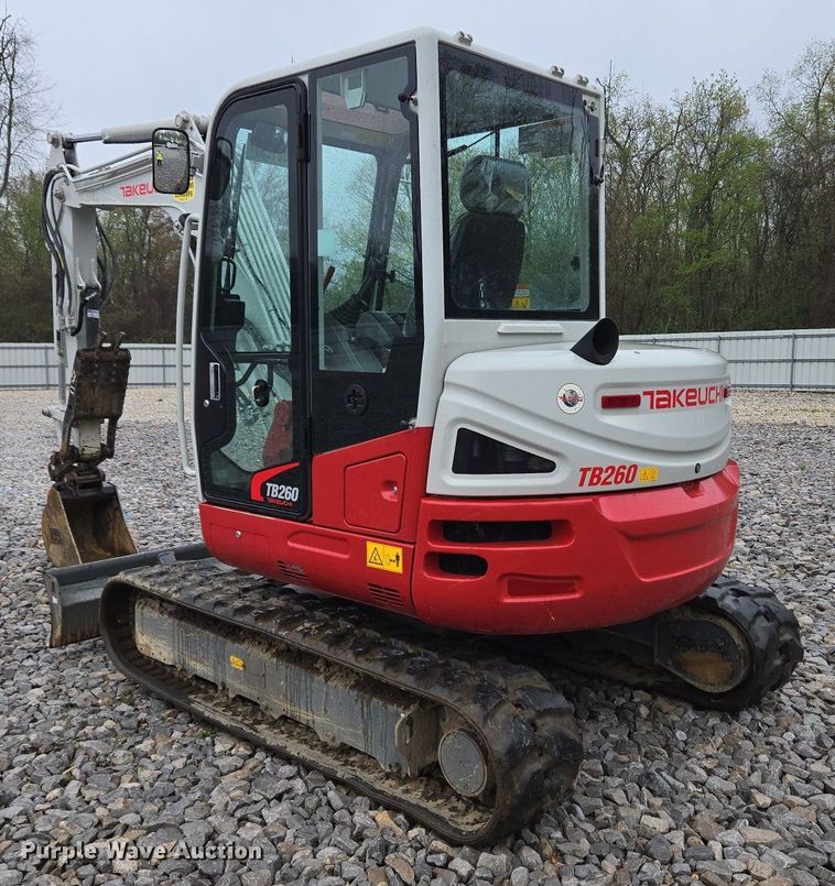 image for item YA0515 2022 Takeuchi TB260 mini excavator