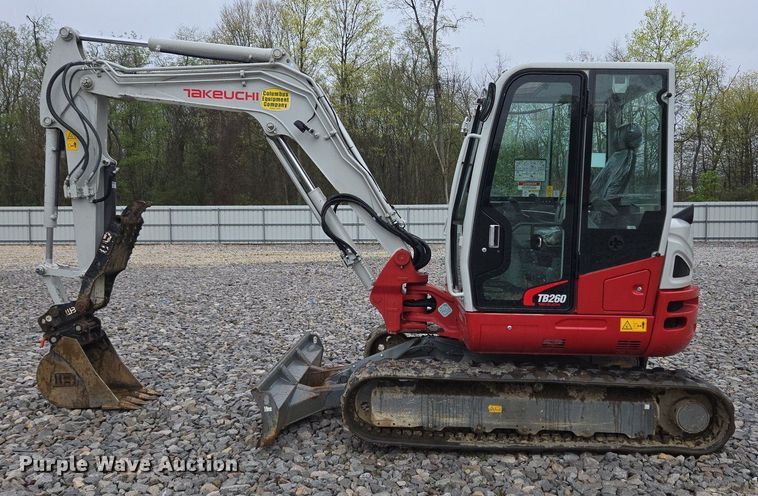 image for item YA0515 2022 Takeuchi TB260 mini excavator