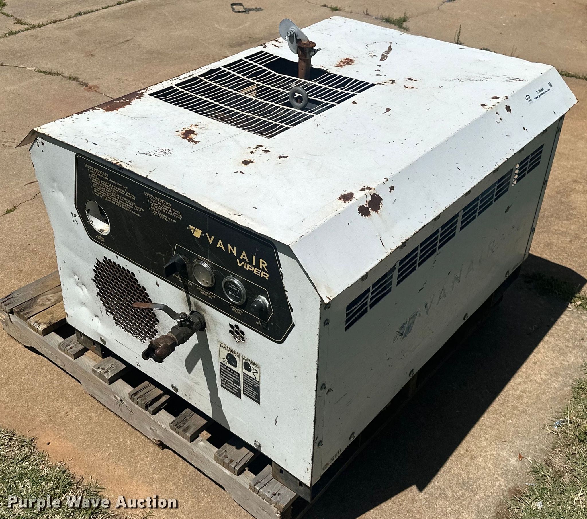 Vanair 80 Viper air compressor in Oklahoma City, OK | Item EJ8684