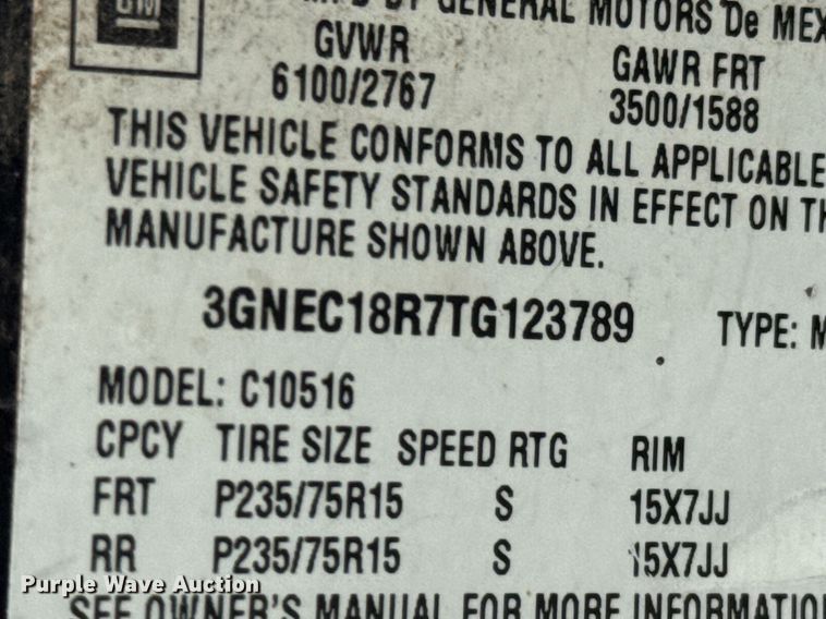 image for item DO0977 1996 Chevrolet Tahoe SUV