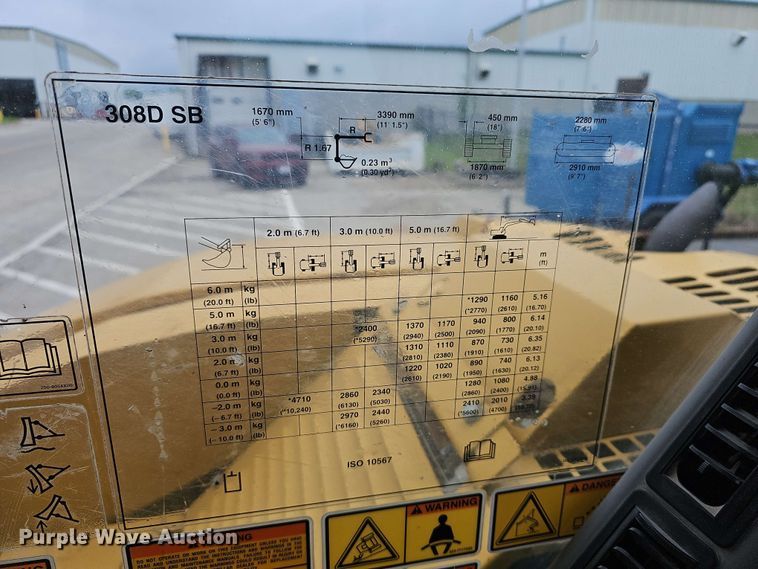 image for item DQ5327 2010 Caterpillar 308D CR SB mini excavator