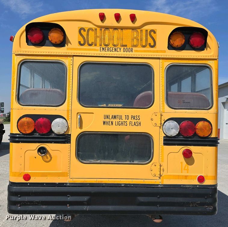 image for item DT6789 2000 Blue Bird 3800 school bus